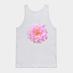 Beautiful Pink Dahlia Flower Tank Top